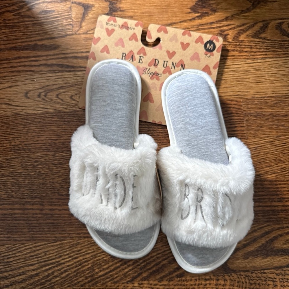Rae Dunn Bride Slippers